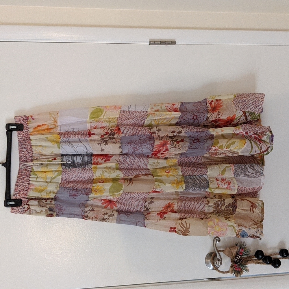 Vintage Boho Patchwork Skirt